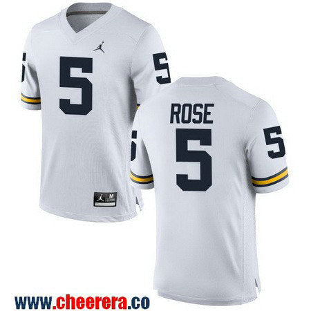 Jalen Rose Michigan Wolverines white jersey