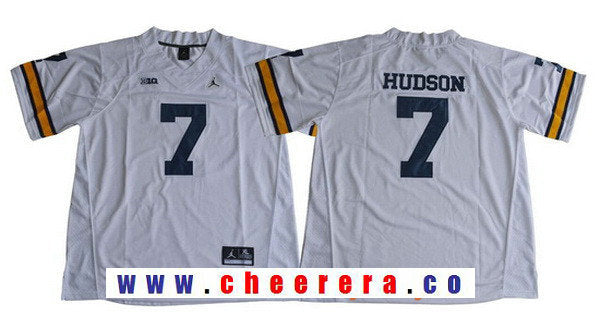 Khaleke Hudson Michigan Wolverines white jersey