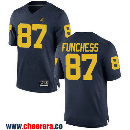 Devin Funchess Michigan Wolverines navy jersey