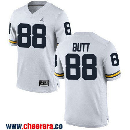 Jake Butt Michigan Wolverines white jersey