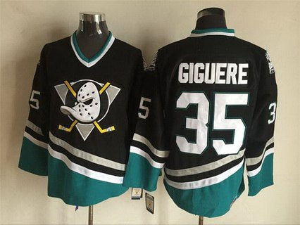 Jean-Sebastien Giguere Anaheim Ducks black Throwback jersey
