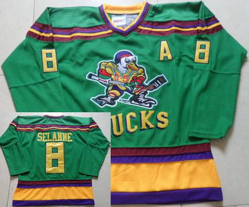 Teemu Selanne Anaheim Ducks green Throwback jersey