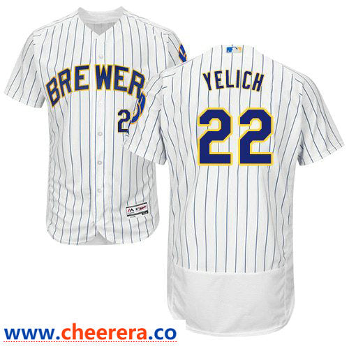 Christian Yelich Milwaukee Brewers white Authentic jersey