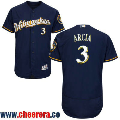Orlando Arcia New Milwaukee Brewers navy jersey