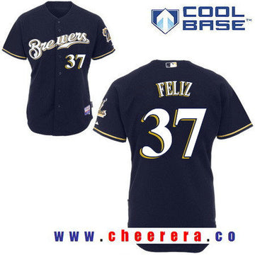 Neftali Feliz Milwaukee Brewers navy jersey