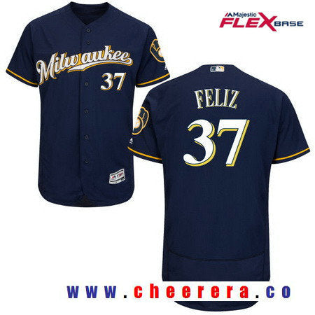 Neftali Feliz Milwaukee Brewers navy jersey