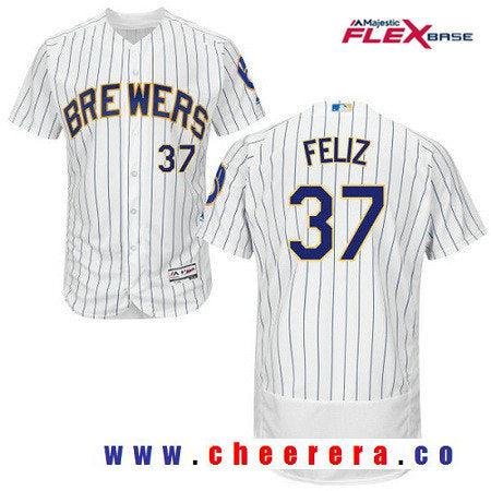 Neftali Feliz Milwaukee Brewers white Home jersey
