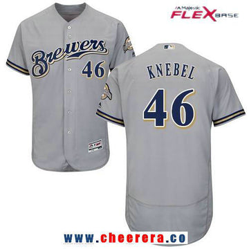 Corey Knebel Milwaukee Brewers gray Road jersey