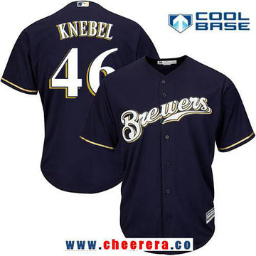 Corey Knebel Milwaukee Brewers navy jersey