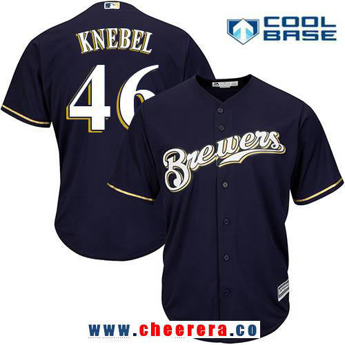 Corey Knebel Milwaukee Brewers navy jersey