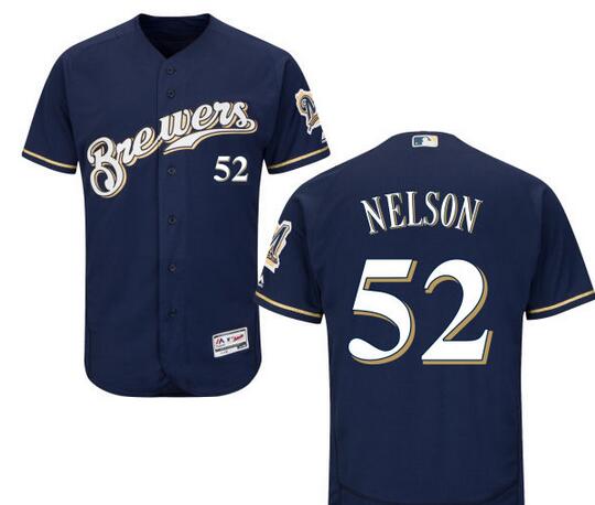 Nelson Milwaukee Brewers blue jersey