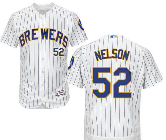 Nelson Milwaukee Brewers white jersey