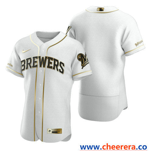 Custom Milwaukee Brewers white jersey