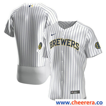 Custom Milwaukee Brewers white jersey