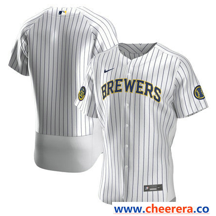 Custom Milwaukee Brewers white jersey