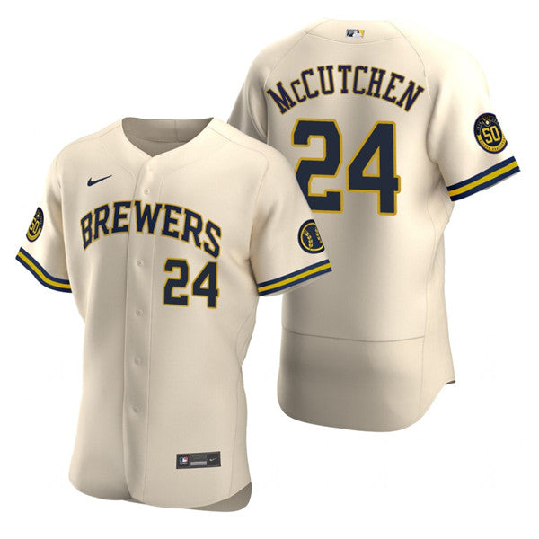Milwaukee Brewers cream jersey