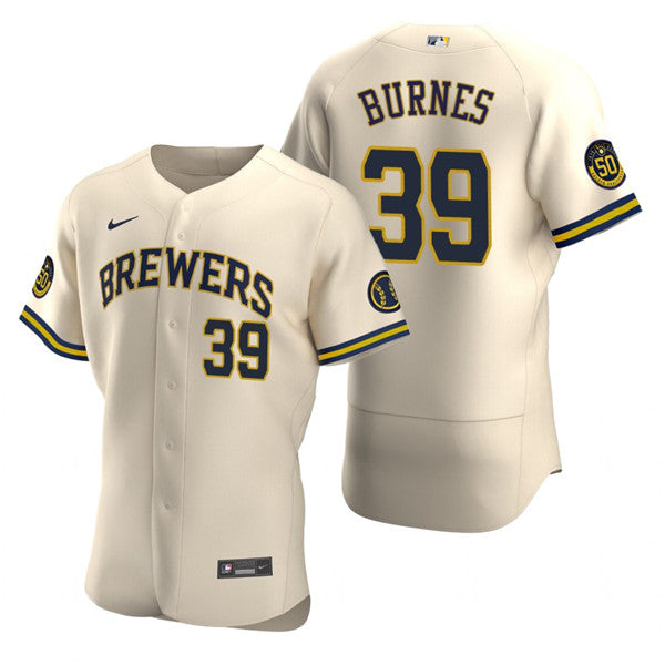 Milwaukee Brewers cream jersey