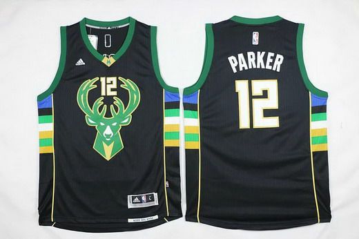 Jabari Parker Revolution Milwaukee Bucks black jersey