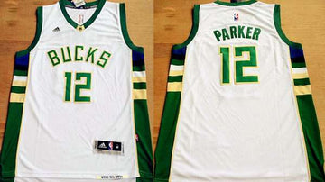 Jabari Parker Revolution Milwaukee Bucks white jersey