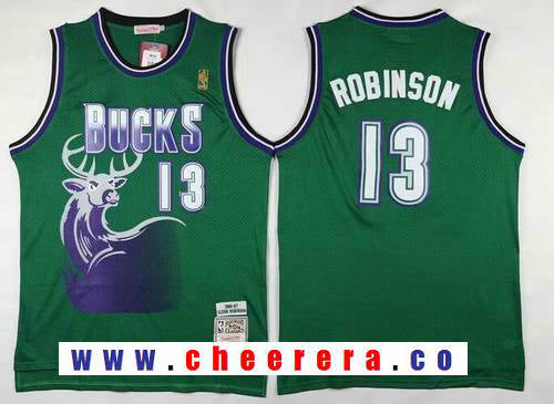 Glenn Robinson Milwaukee Bucks green Throwback jersey