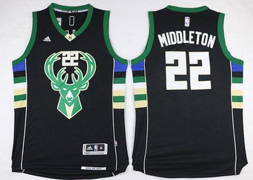 Khris Middleton Revolution Milwaukee Bucks black jersey