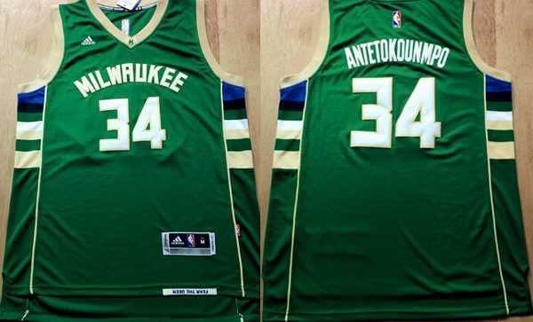 Giannis Antetokounmpo Revolution Milwaukee Bucks green jersey