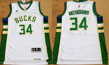 Giannis Antetokounmpo Revolution Milwaukee Bucks white jersey