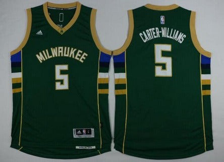 Michael Carter-Williams Revolution Milwaukee Bucks green jersey