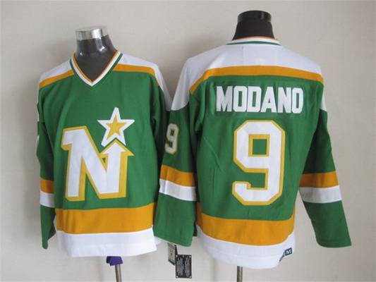Mike Modano Dallas Stars green Throwback jersey