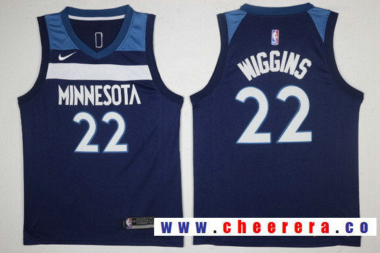 Andrew Wiggins Minnesota Timberwolves navy jersey