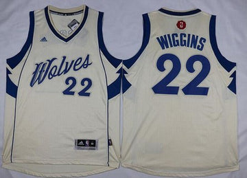 Andrew Wiggins Revolution Minnesota Timberwolves cream jersey