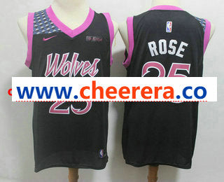 Derrick Rose New Minnesota Timberwolves black jersey