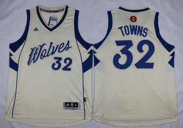 Karl-Anthony Towns Revolution Minnesota Timberwolves cream jersey