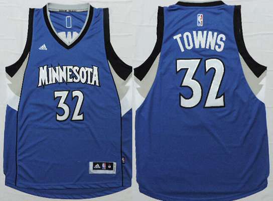 Karl-Anthony Towns Revolution Minnesota Timberwolves blue jersey