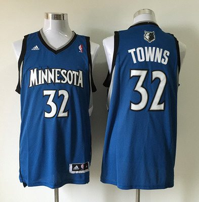 Karl-Anthony Towns Revolution Minnesota Timberwolves blue jersey