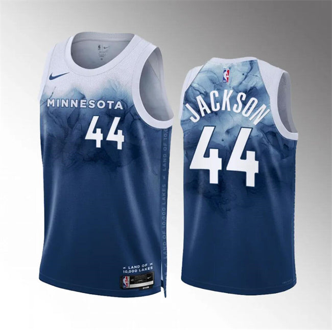 Justin Jackson Minnesota Timberwolves blue jersey