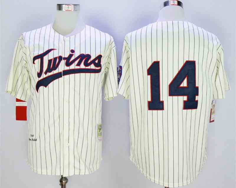 Kent Hrbek Minnesota Twins cream Throwback jersey