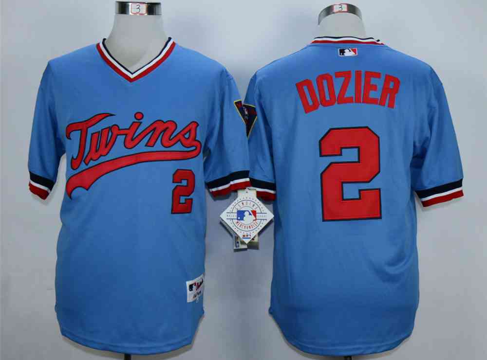 Brian Dozier Minnesota Twins blue Cooperstown jersey