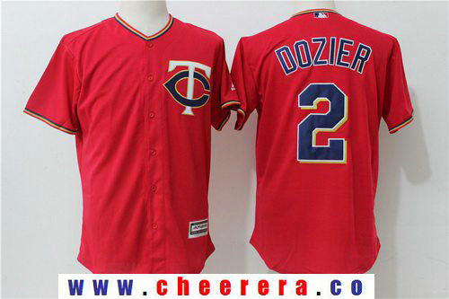 Brian Dozier Minnesota Twins red Alternate jersey