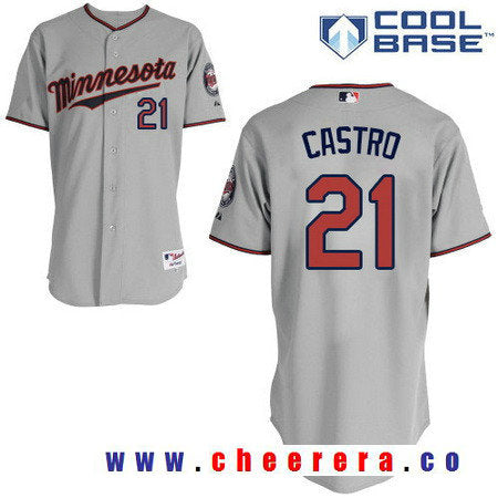 Jason Castro Minnesota Twins gray Road jersey