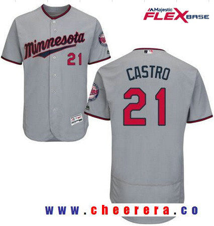 Jason Castro Minnesota Twins gray Road jersey