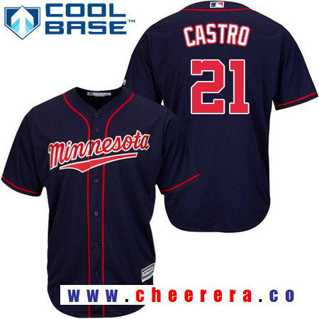 Jason Castro Minnesota Twins navy Alternate jersey
