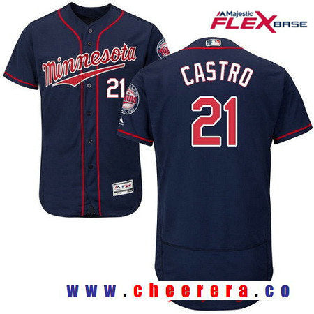 Jason Castro Minnesota Twins navy Alternate jersey