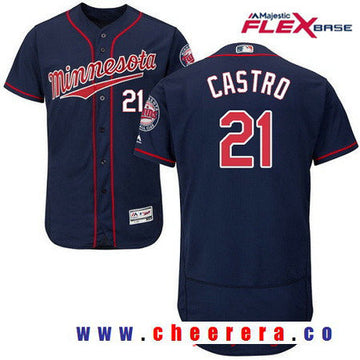 Jason Castro Minnesota Twins navy Alternate jersey