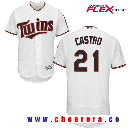 Jason Castro Minnesota Twins white Home jersey