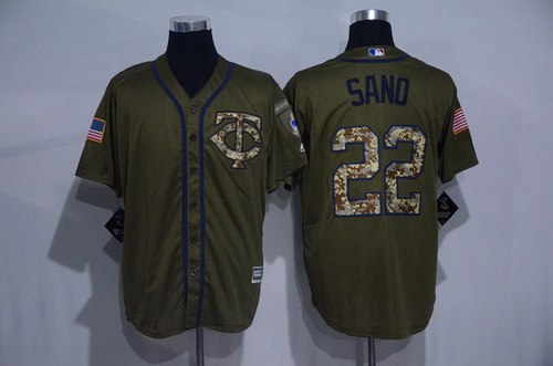 Miguel Sano Minnesota Twins green Salute To Service jersey