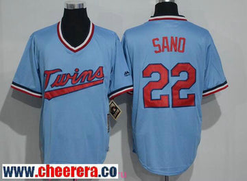 Miguel Sano Minnesota Twins blue Throwback jersey
