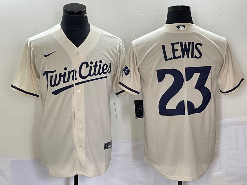 Royce Lewis Minnesota Twins cream jersey