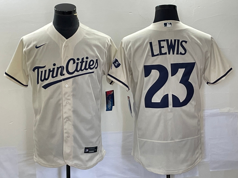 Royce Lewis Minnesota Twins cream jersey