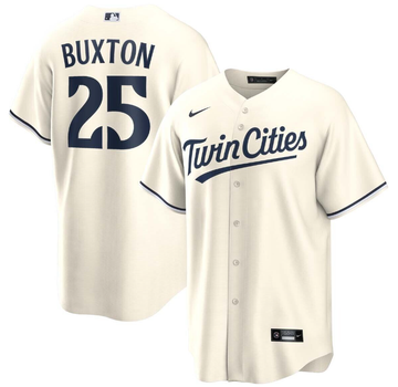 Byron Buxton Minnesota Twins cream jersey